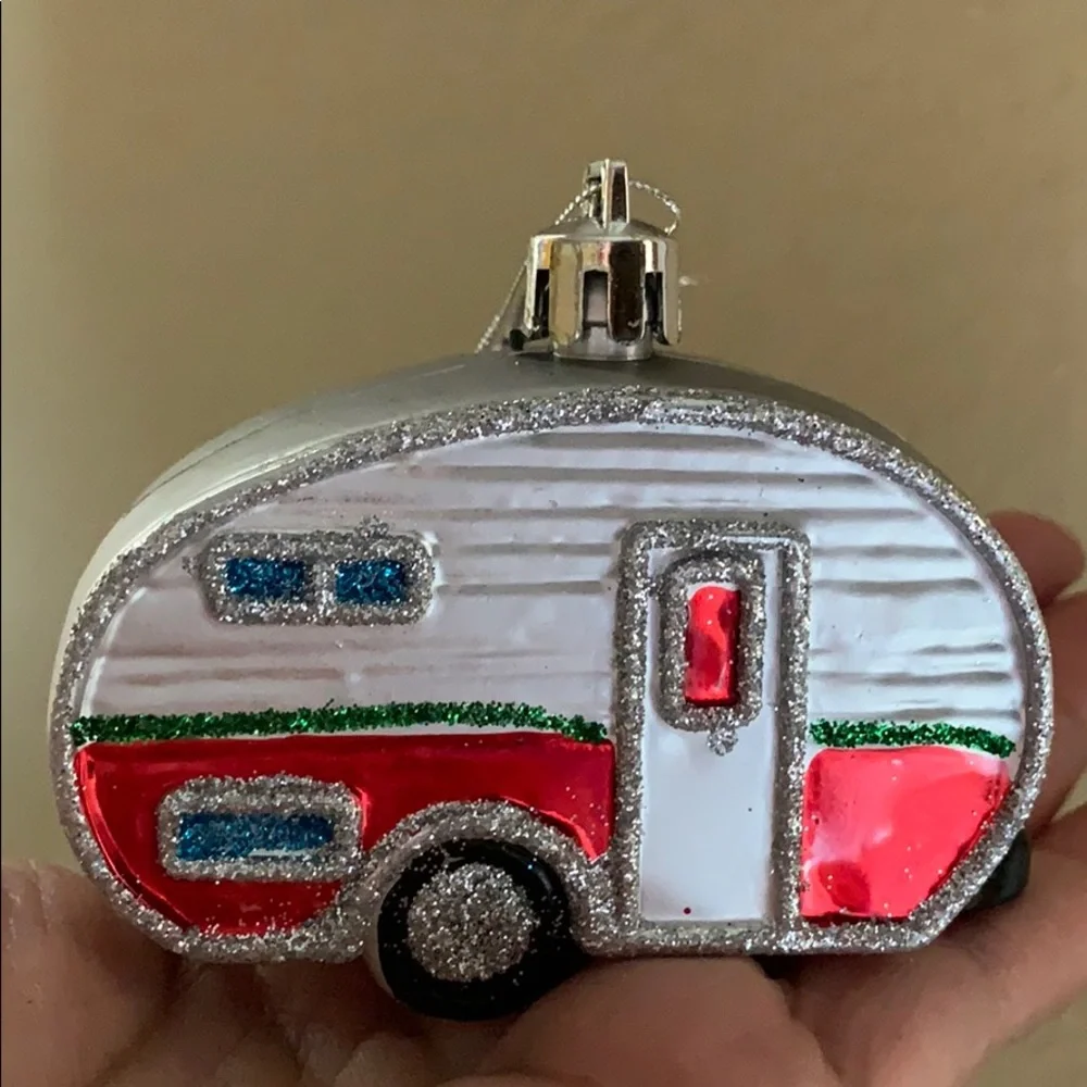 Ornament: trailer camper Christmas tree decoration retro style holiday decor - Picture 3 of 16